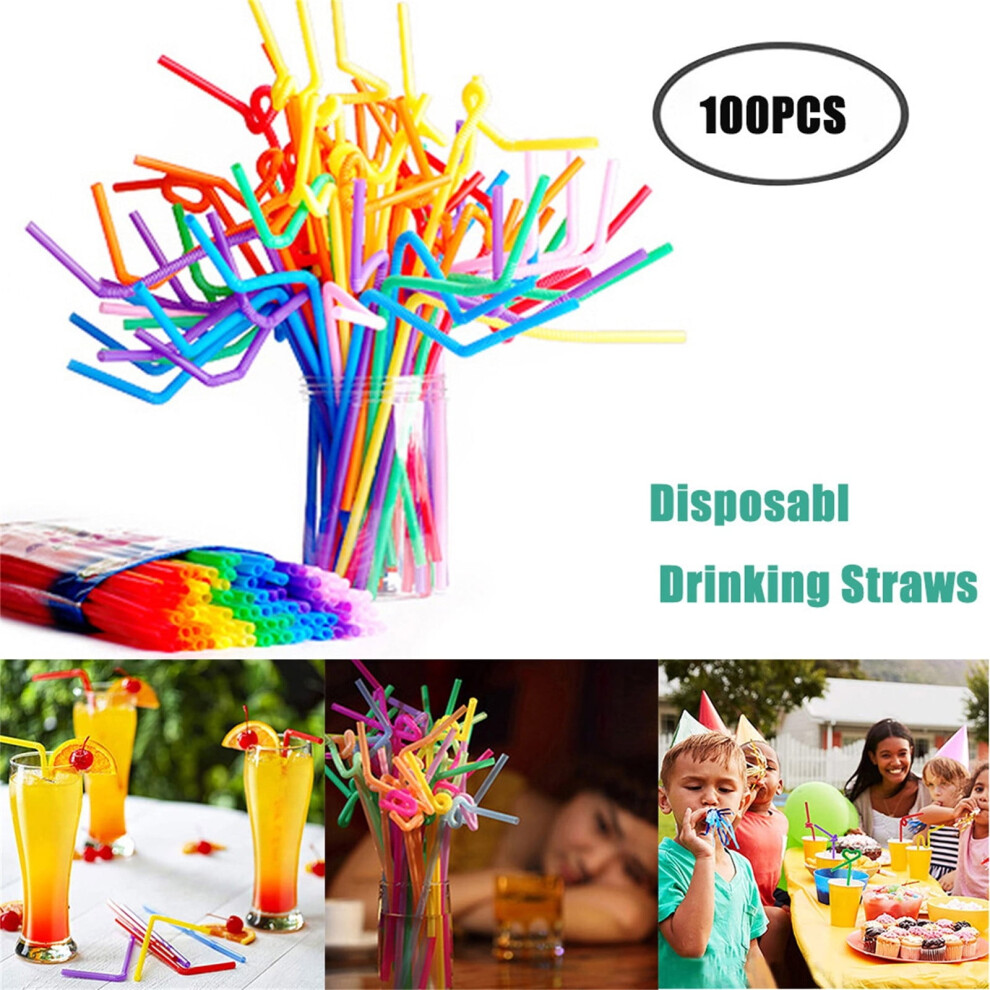 Extra lange Strohhalme für hohe Trinkgefäße, flexibles und biegsames Design mit verstärkter Struktur, geeignet für dickflüssige Smoothies und on easyShop