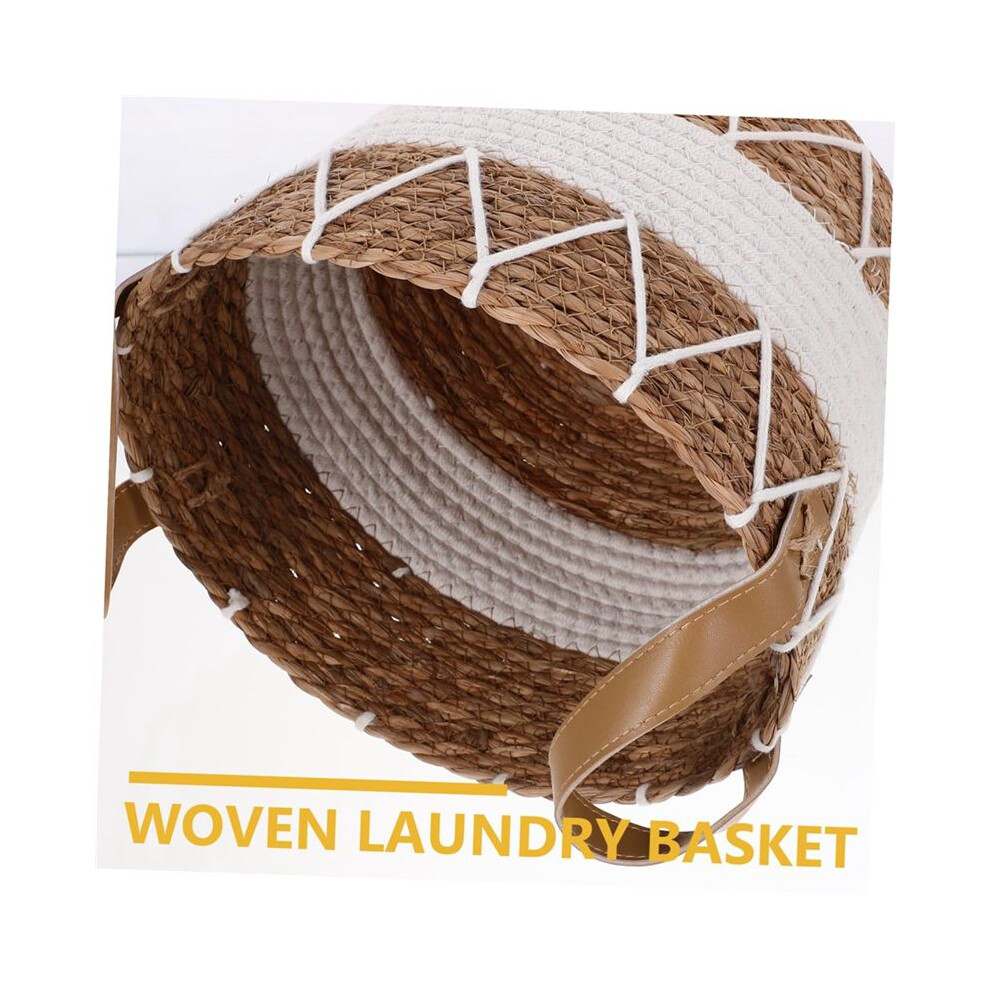 Boho-Dekorativer Aufbewahrungskorb für Wohnzimmer, Schlafzimmer, Badezimmer, Gewebter Deckenkorb für Kissen, Handtücher, Schuhe on easyShop